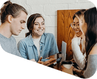 Students studying together